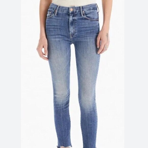 Mother The Looker Ankle Fray jeans blue size 24 - Picture 1 of 7